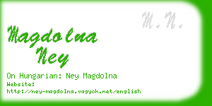 magdolna ney business card
